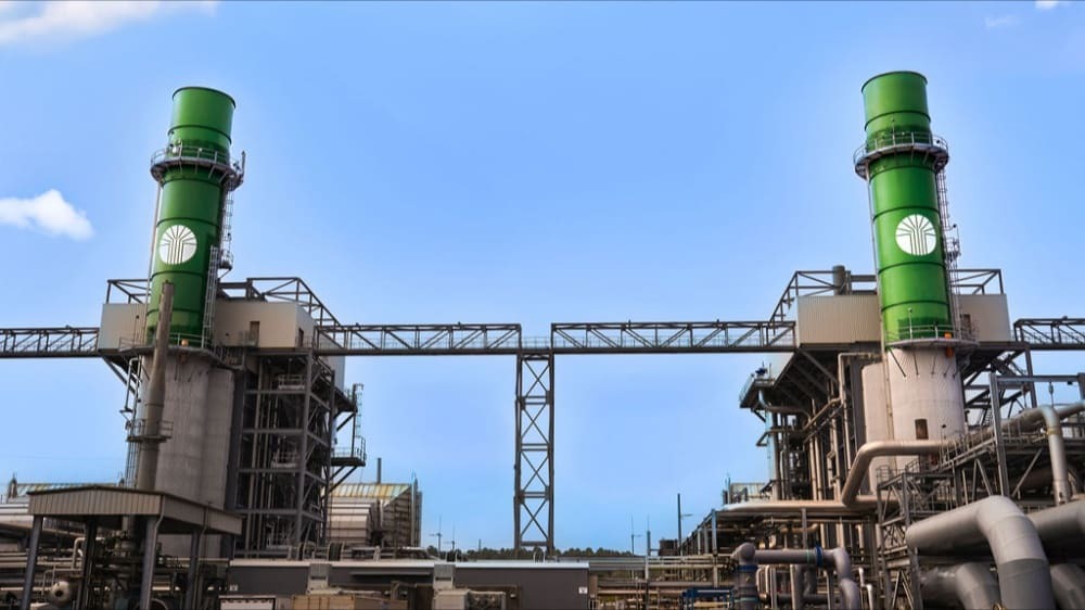 Outdoor shot of a factory